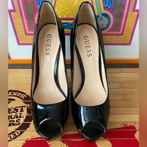 Open toe Guess Platform Heels
